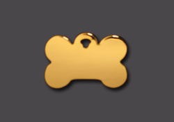 gold dog tag
